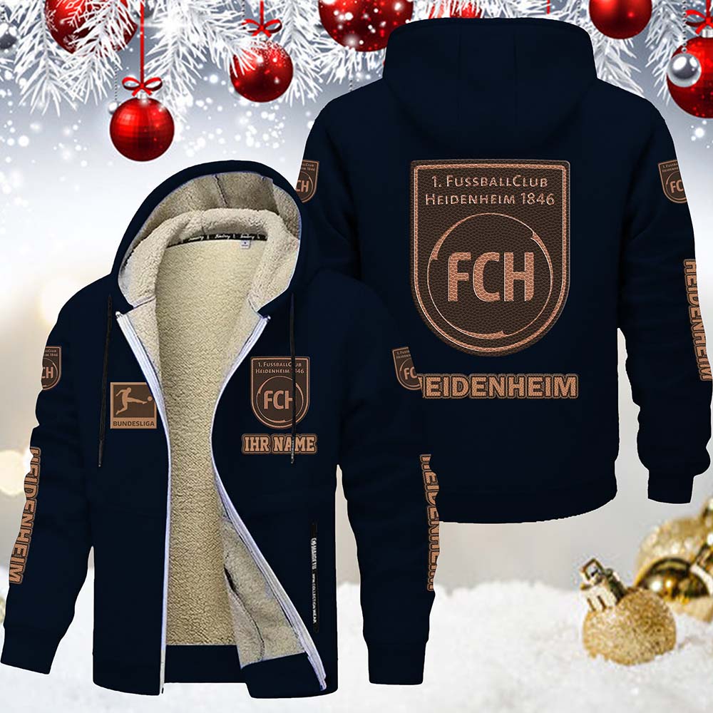 1. FC Heidenheim 1846 Gefütterte Kapuzenjacke – Bild 3
