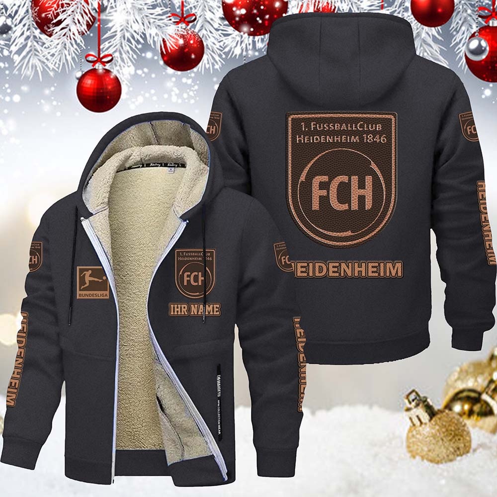 1. FC Heidenheim 1846 Gefütterte Kapuzenjacke – Bild 6