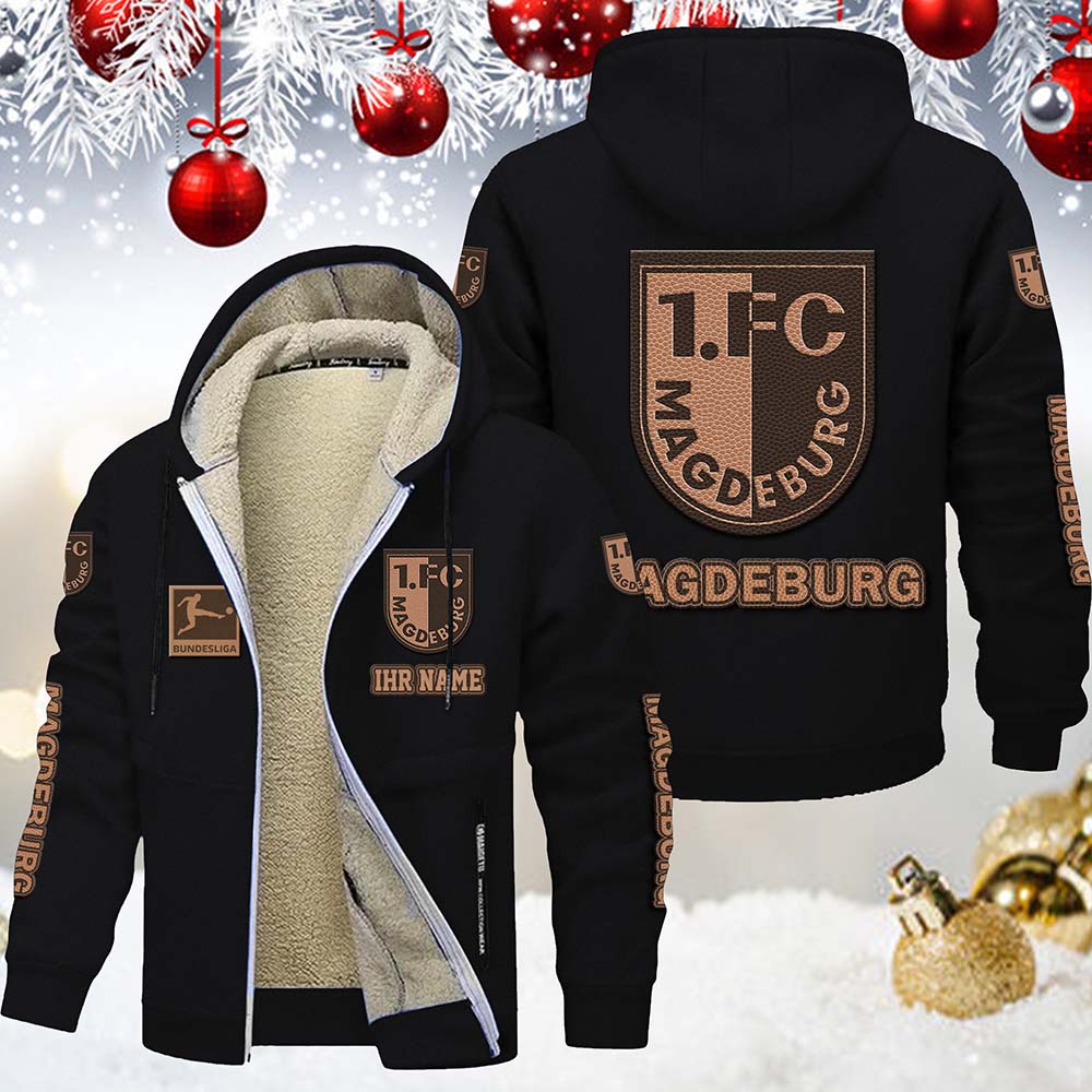1. FC Magdeburg Gefütterte Kapuzenjacke – Bild 2