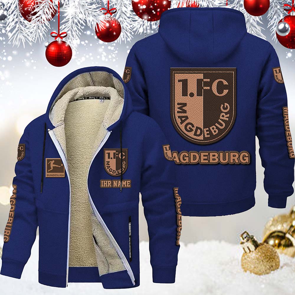 1. FC Magdeburg Gefütterte Kapuzenjacke – Bild 4