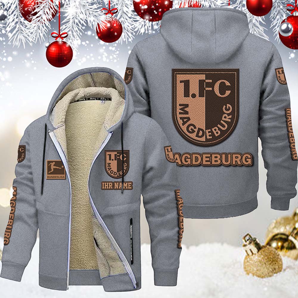 1. FC Magdeburg Gefütterte Kapuzenjacke – Bild 5