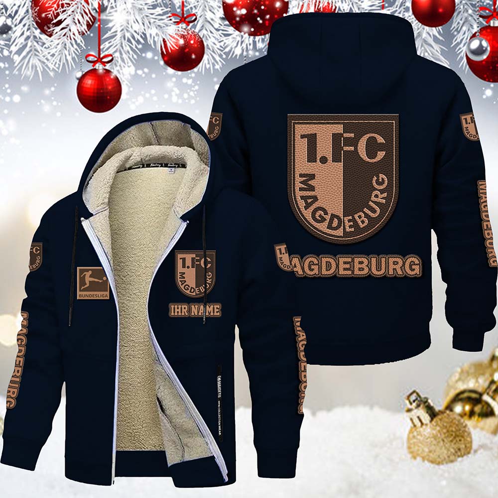 1. FC Magdeburg Gefütterte Kapuzenjacke – Bild 3