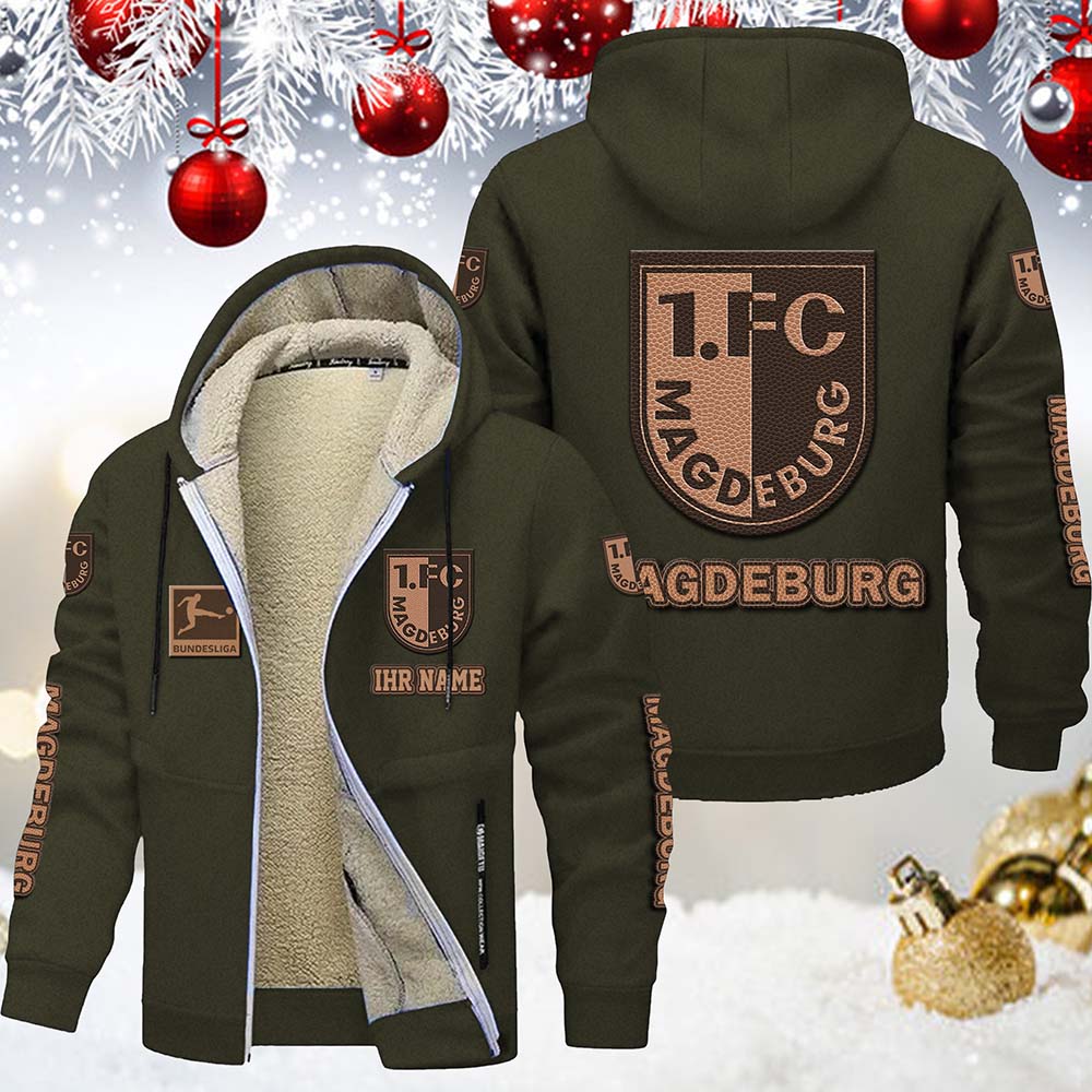 1. FC Magdeburg Gefütterte Kapuzenjacke – Bild 9