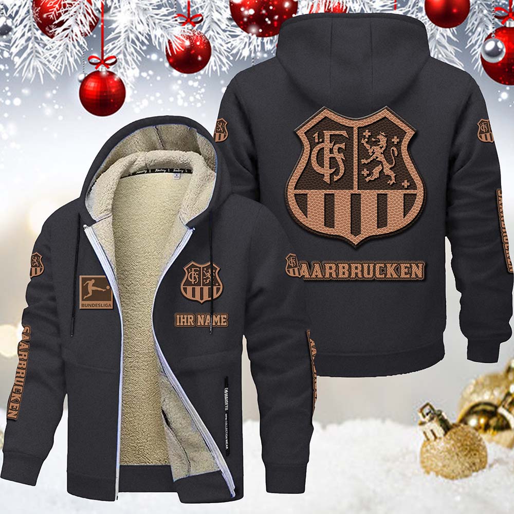 1. FC Saarbrucken Gefütterte Kapuzenjacke – Bild 6