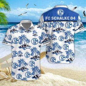 Hawaiihemd Schalke 04 – Herren Sommerhemd Style 01