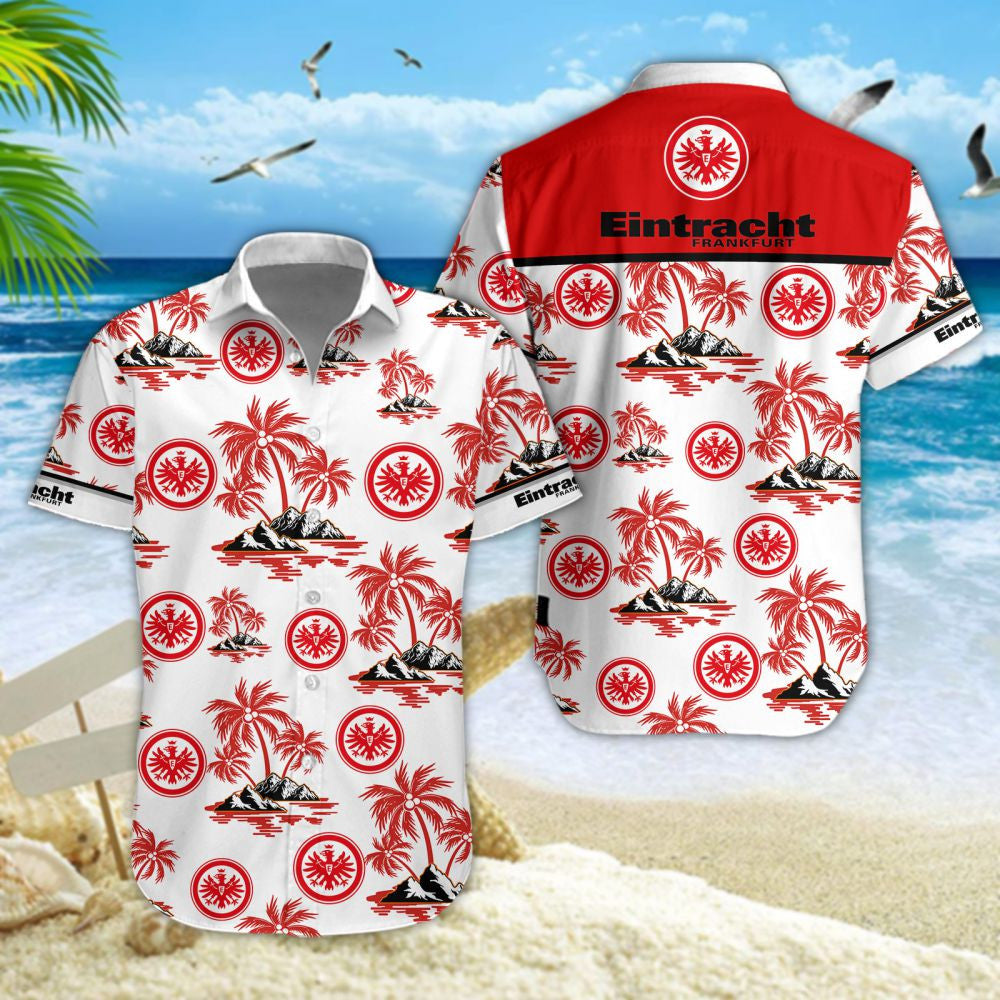 Hawaiihemd Eintracht Frankfurt – Herren Sommerhemd Style 01
