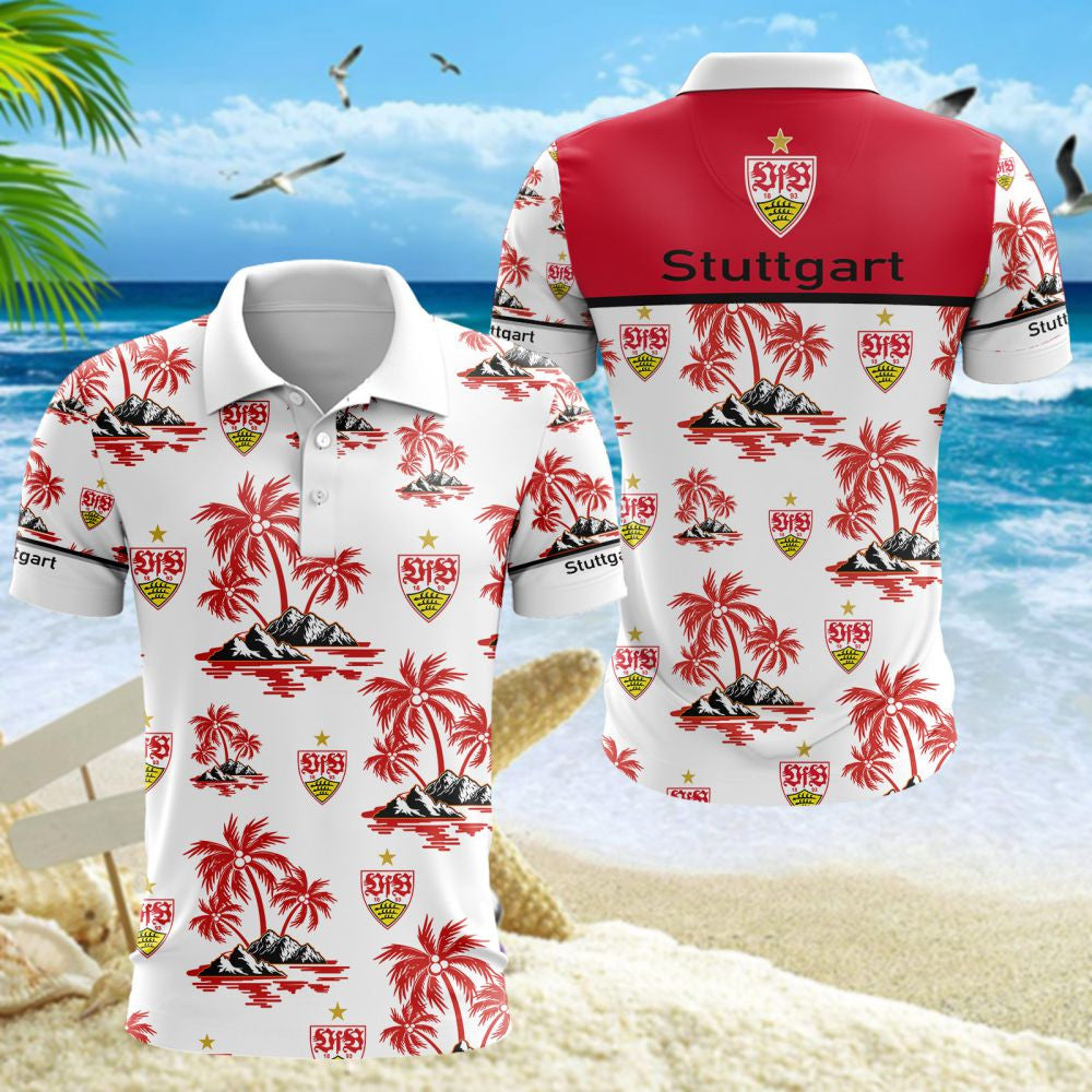 VfB Stuttgart Poloshirt | VfB Polohemd Brustring Design