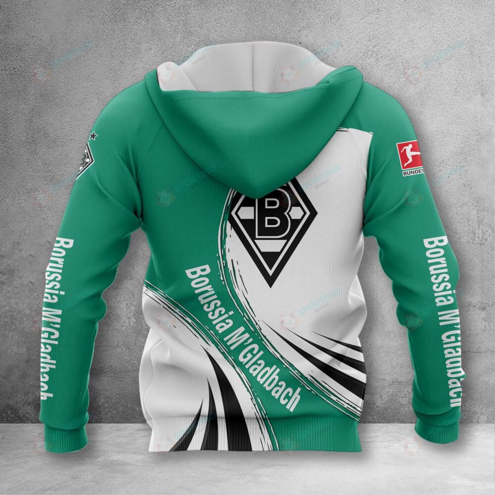 Borussia Mönchengladbach Hoodie Zip Herren | BMG Kapuzenjacke mit Reißverschluss VITA413 – Bild 2
