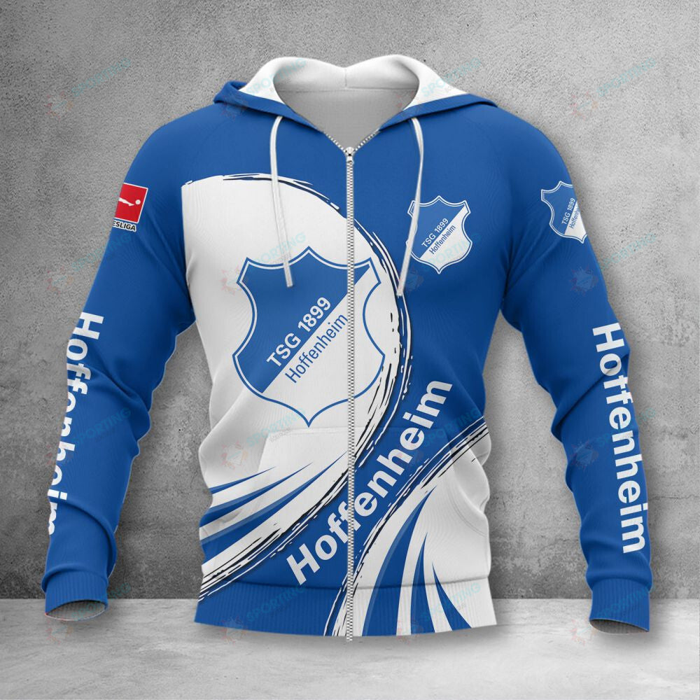 TSG Hoffenheim Hoodie Zip Herren | TSG Kapuzenjacke mit Reißverschluss VITA422