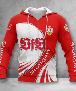 VfB Stuttgart Hoodie Zip Herren | VfB Kapuzenjacke mit Reißverschluss VITA424