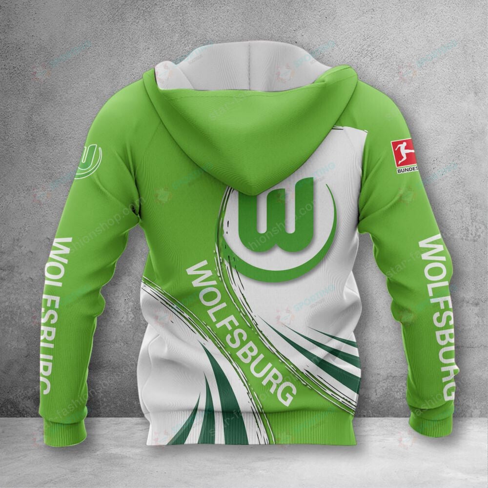 VfL Wolfsburg Hoodie Zip Herren | WOB Kapuzenjacke mit Reißverschluss VITA426 – Bild 2