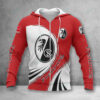 SC Freiburg Hoodie Zip Herren | SCF Kapuzenjacke mit Reißverschluss VITA420