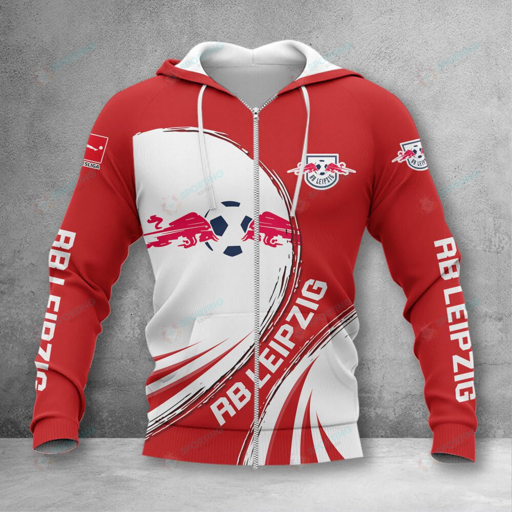RB Leipzig Hoodie Zip Herren | RBL Kapuzenjacke mit Reißverschluss VITA419