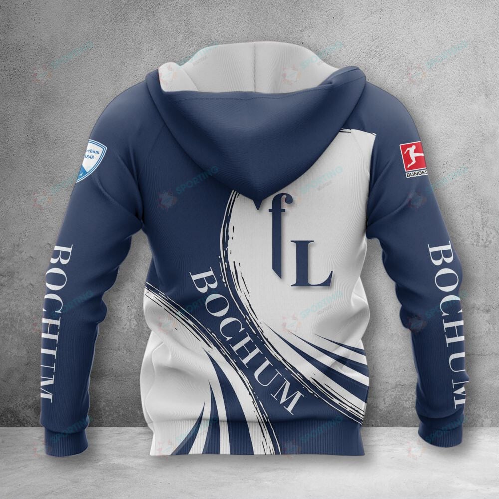 VfL Bochum Hoodie Zip Herren | VfL Kapuzenjacke mit Reißverschluss VITA425 – Bild 2