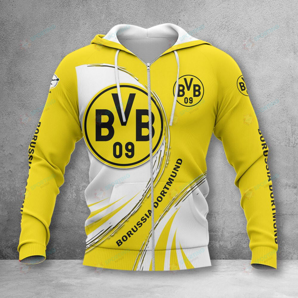 Borussia Dortmund II Hoodie Zip Herren | BVB II Kapuzenjacke mit Reißverschluss VITA655