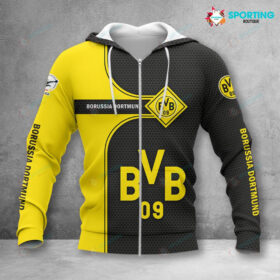 Borussia Dortmund II Hoodie Zip Herren | BVB II Kapuzenjacke mit Reißverschluss VITC3082