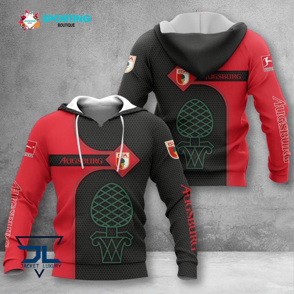 FC Augsburg Hoodie Herren | FCA Kapuzenpullover VITC3106