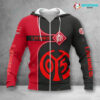1. FSV Mainz 05 Hoodie Zip Herren | Mainz 05 Kapuzenjacke mit Reißverschluss VITC3101
