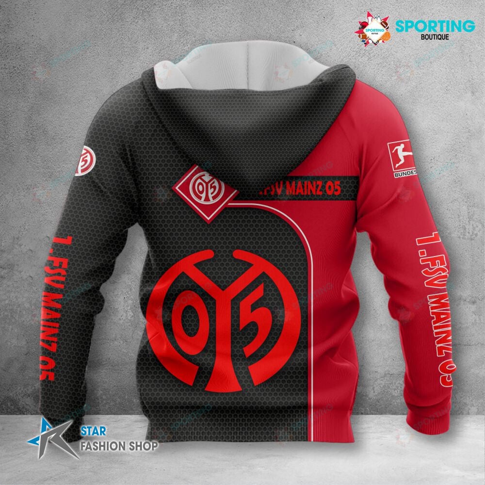 1. FSV Mainz 05 Hoodie Herren | Mainz 05 Kapuzenpullover VITC3101 – Bild 2