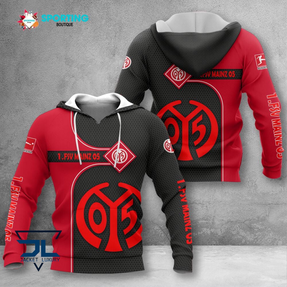 1. FSV Mainz 05 Hoodie Herren | Mainz 05 Kapuzenpullover VITC3101