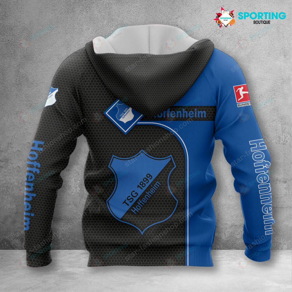 TSG Hoffenheim Hoodie Zip Herren | TSG Kapuzenjacke mit Reißverschluss VITC3113 – Bild 2