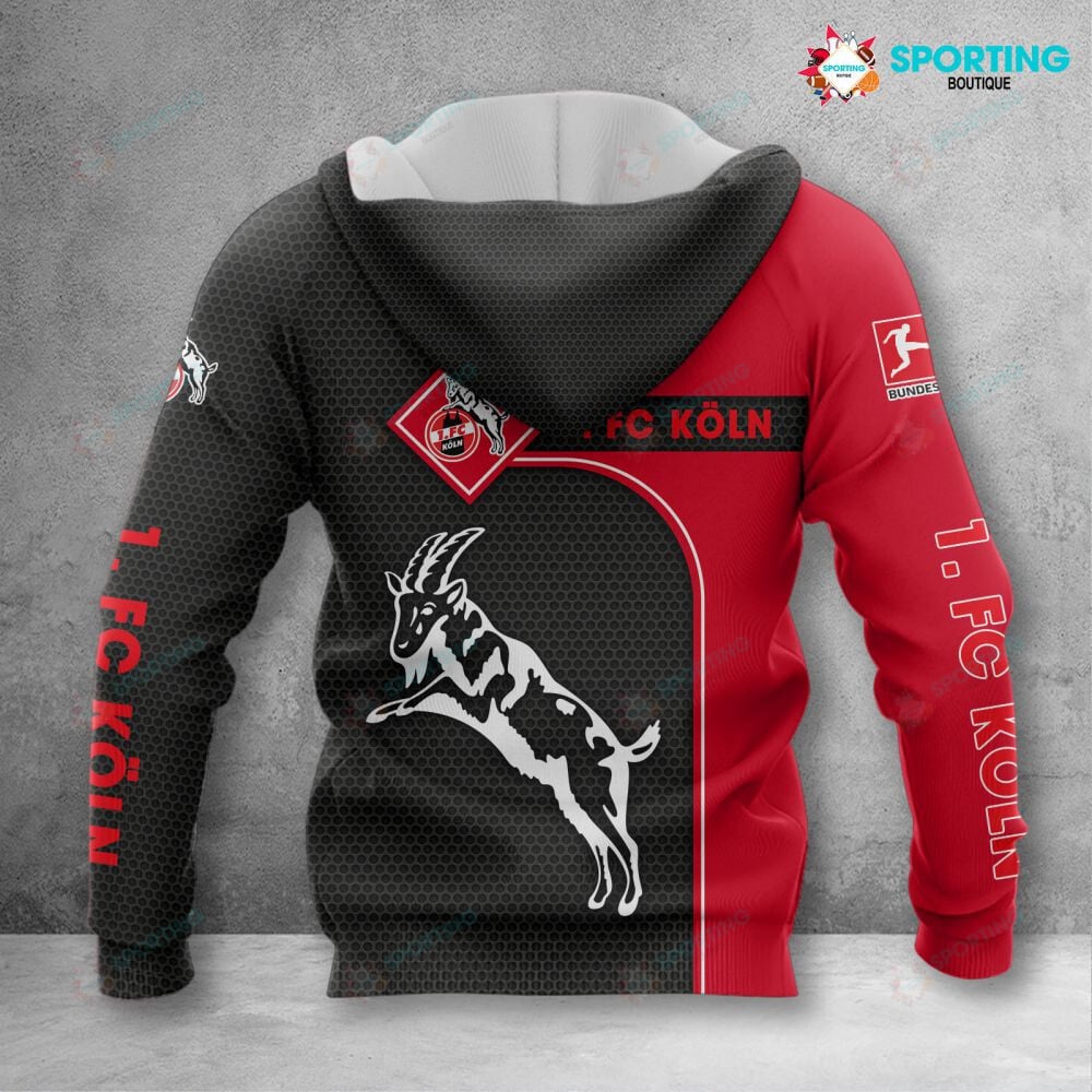 1. FC Köln Hoodie Herren | Effzeh Kapuzenpullover VITC3100 – Bild 2