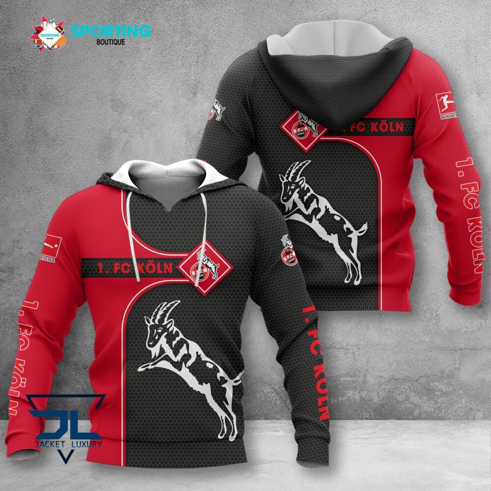 1. FC Köln Hoodie Herren | Effzeh Kapuzenpullover VITC3100