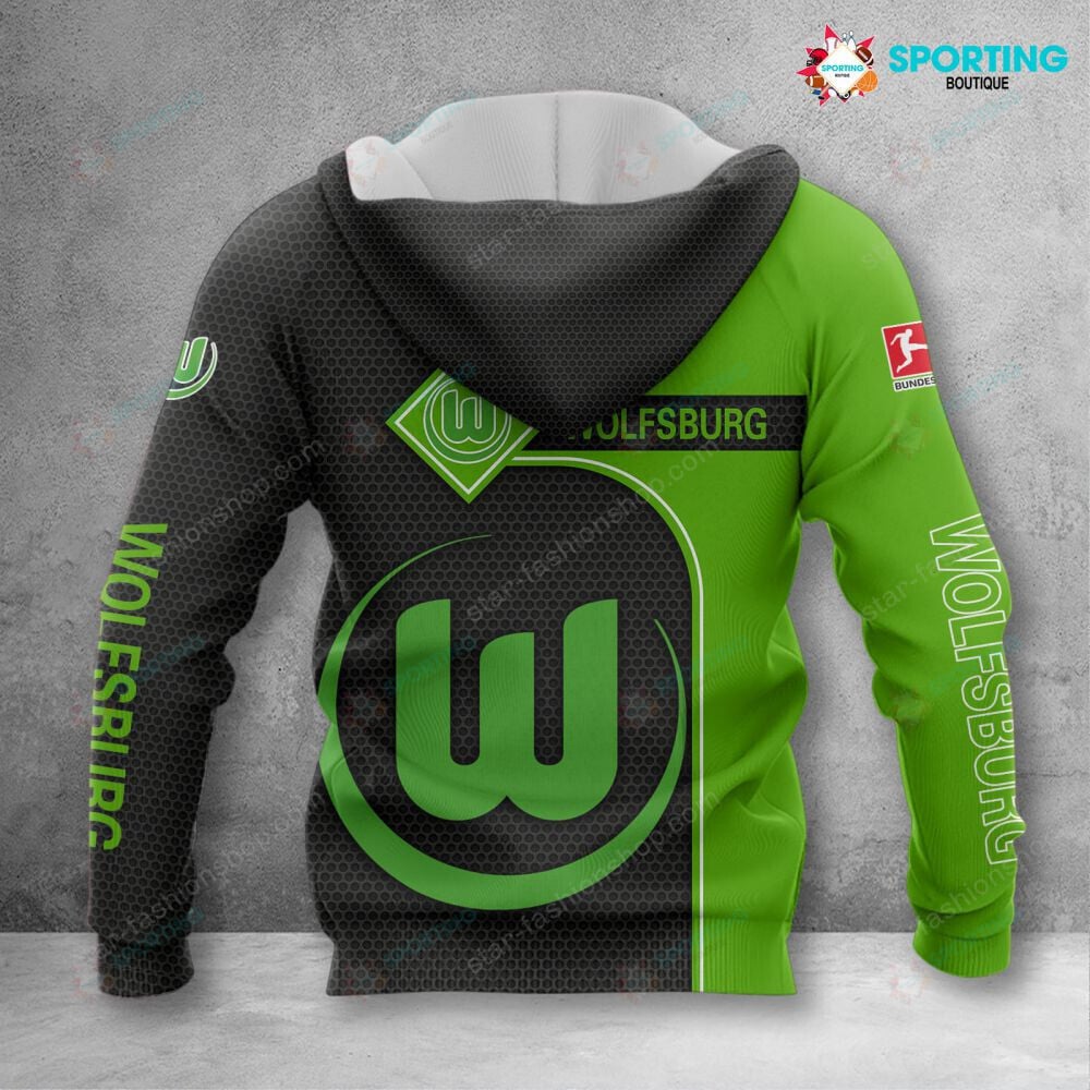 VfL Wolfsburg Hoodie Herren | WOB Kapuzenpullover VITC3117 – Bild 2