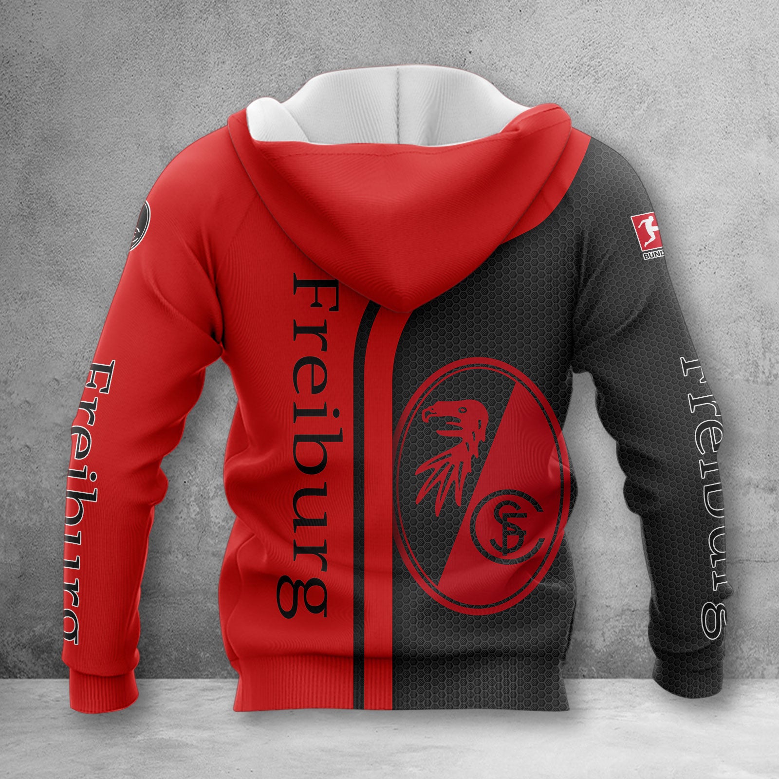 SC Freiburg Hoodie Herren | SCF Kapuzenpullover WINA2510 – Bild 2