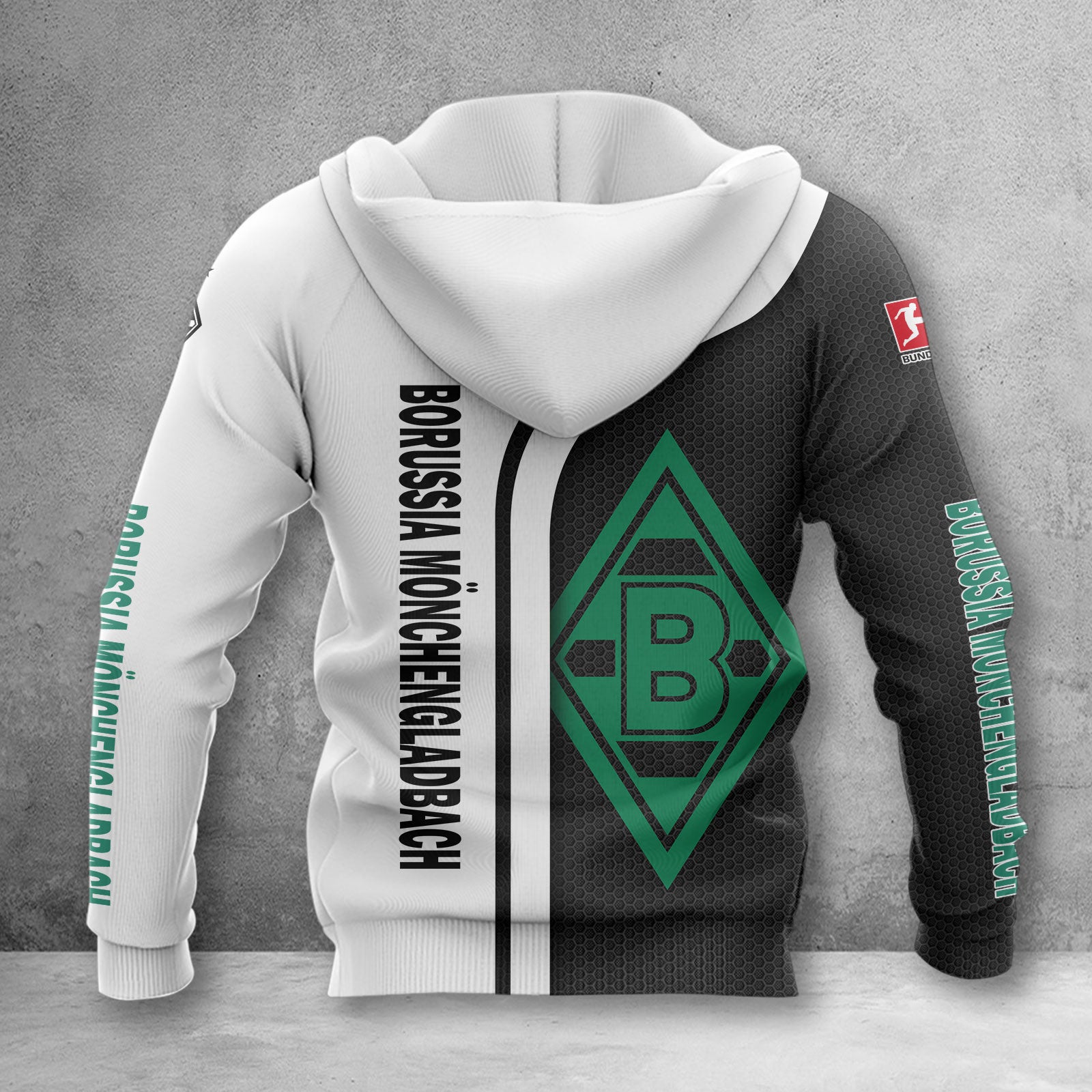 Borussia Mönchengladbach Hoodie Herren | BMG Kapuzenpullover WINA2504 – Bild 2