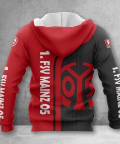 Alternative view of 1. FSV Mainz 05 Hoodie Zip Herren | Mainz 05 Kapuzenjacke mit Reißverschluss WINA2501