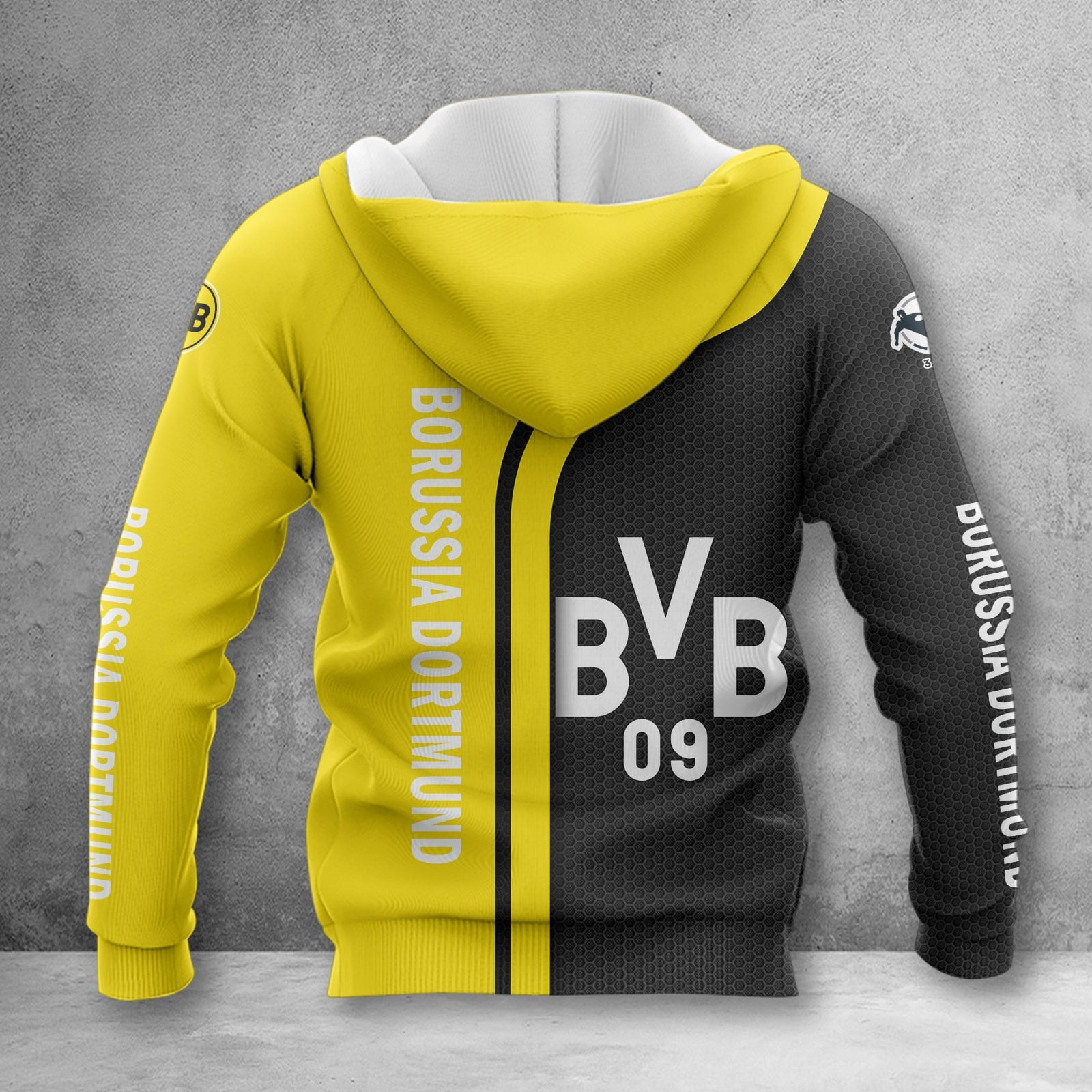 Borussia Dortmund II Hoodie Zip Herren | BVB II Kapuzenjacke mit Reißverschluss WINA2538 – Bild 2