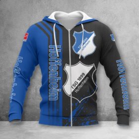 TSG Hoffenheim Hoodie Zip Herren | TSG Kapuzenjacke mit Reißverschluss WINA2753