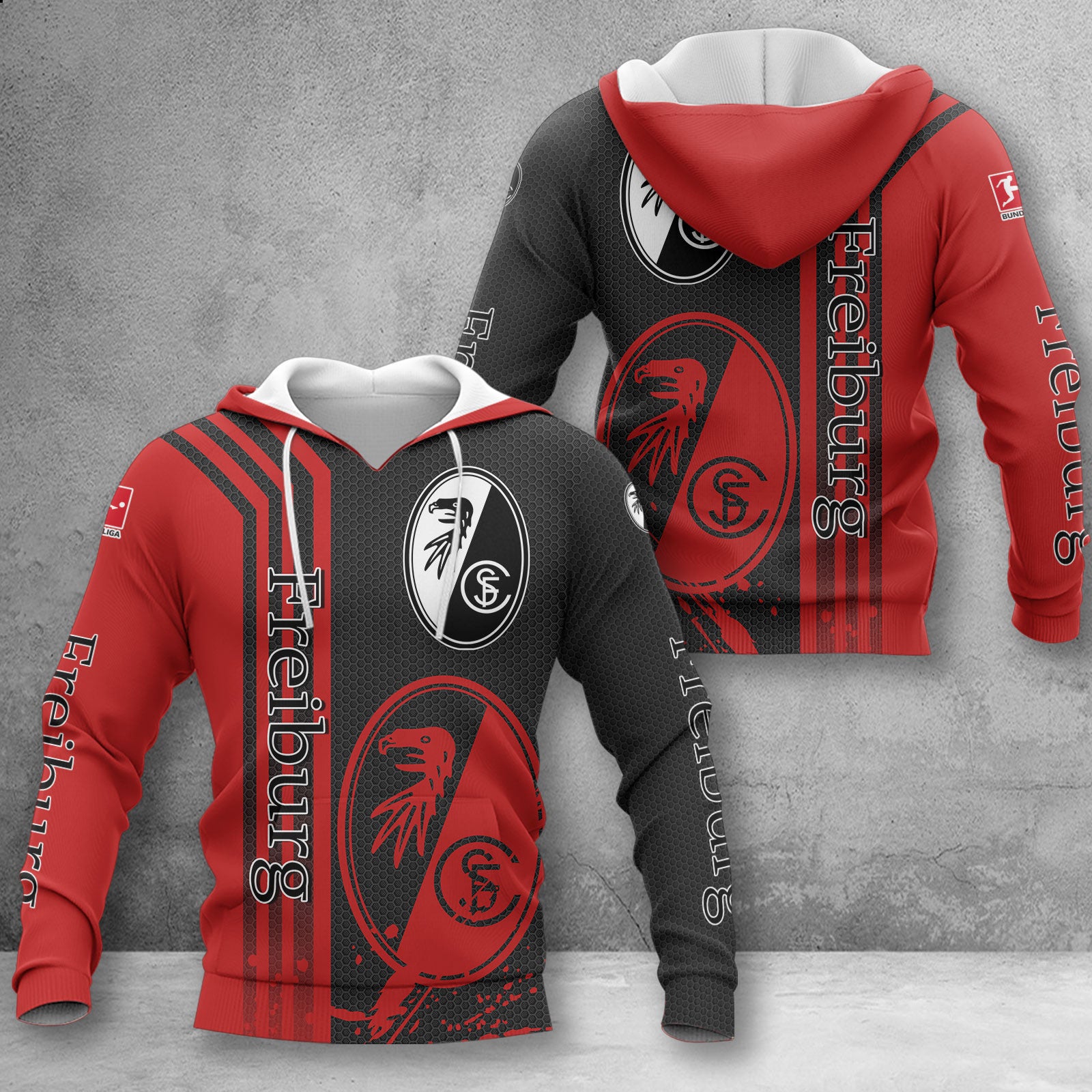 SC Freiburg Hoodie Herren | SCF Kapuzenpullover WINA2751