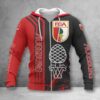 FC Augsburg Hoodie Zip Herren | FCA Kapuzenjacke mit Reißverschluss WINA2747