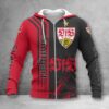 VfB Stuttgart Hoodie Zip Herren | VfB Kapuzenjacke mit Reißverschluss WINA2755