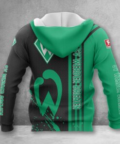 Alternative view of Werder Bremen Hoodie Zip Herren | SVW Kapuzenjacke mit Reißverschluss WINA2758
