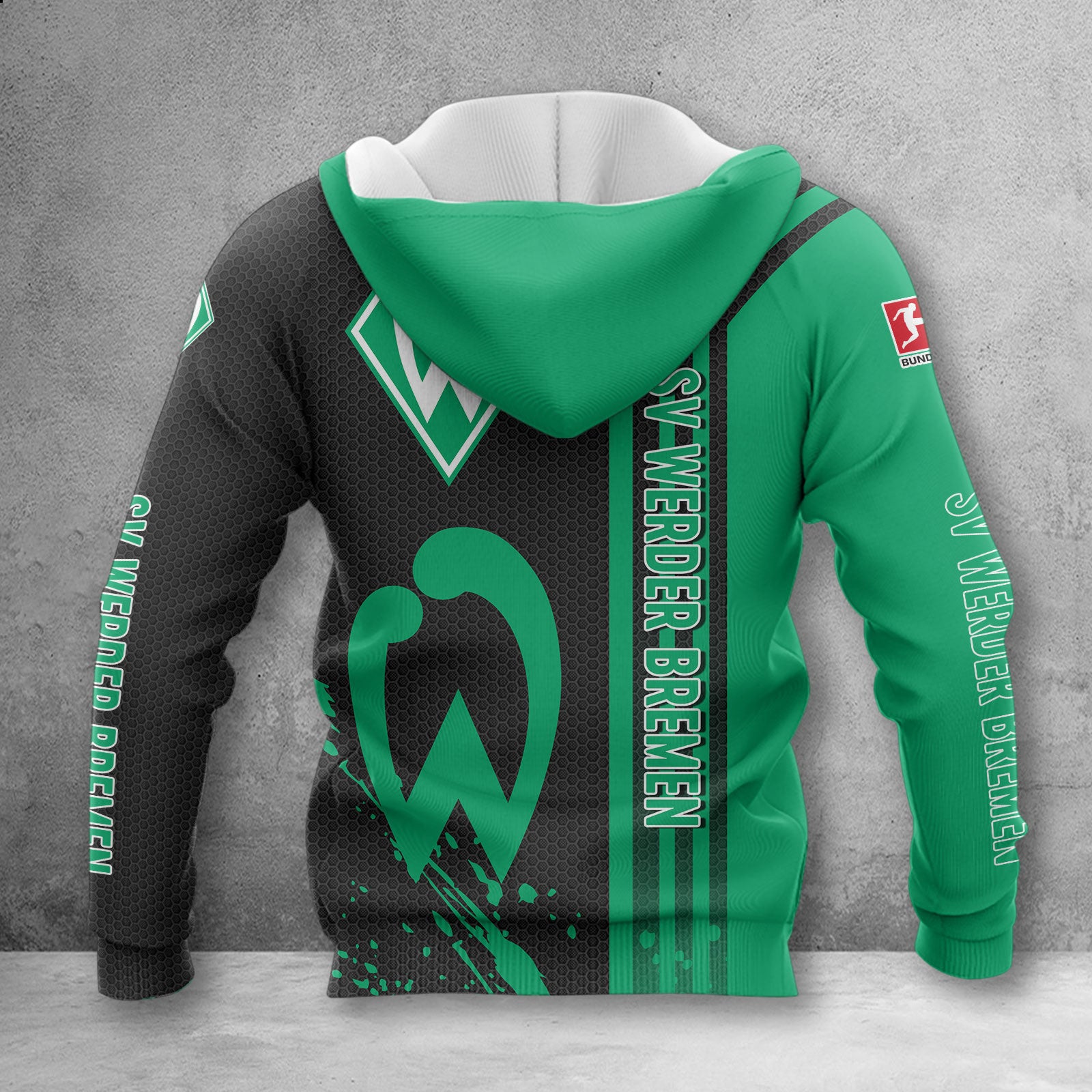 Werder Bremen Hoodie Herren | SVW Kapuzenpullover WINA2758 – Bild 2