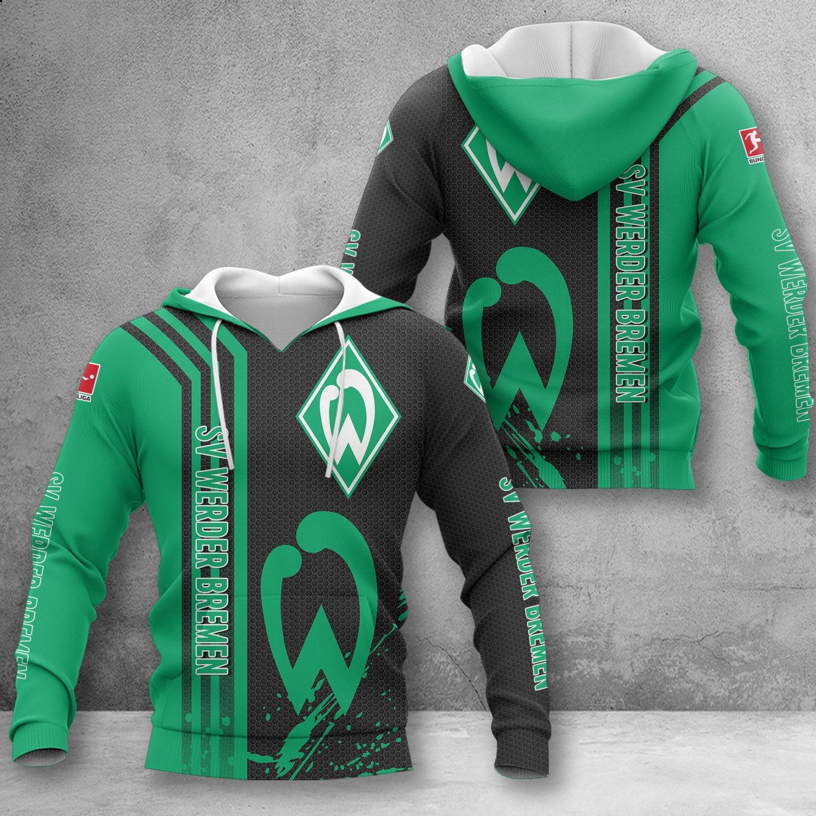 Werder Bremen Hoodie Herren | SVW Kapuzenpullover WINA2758