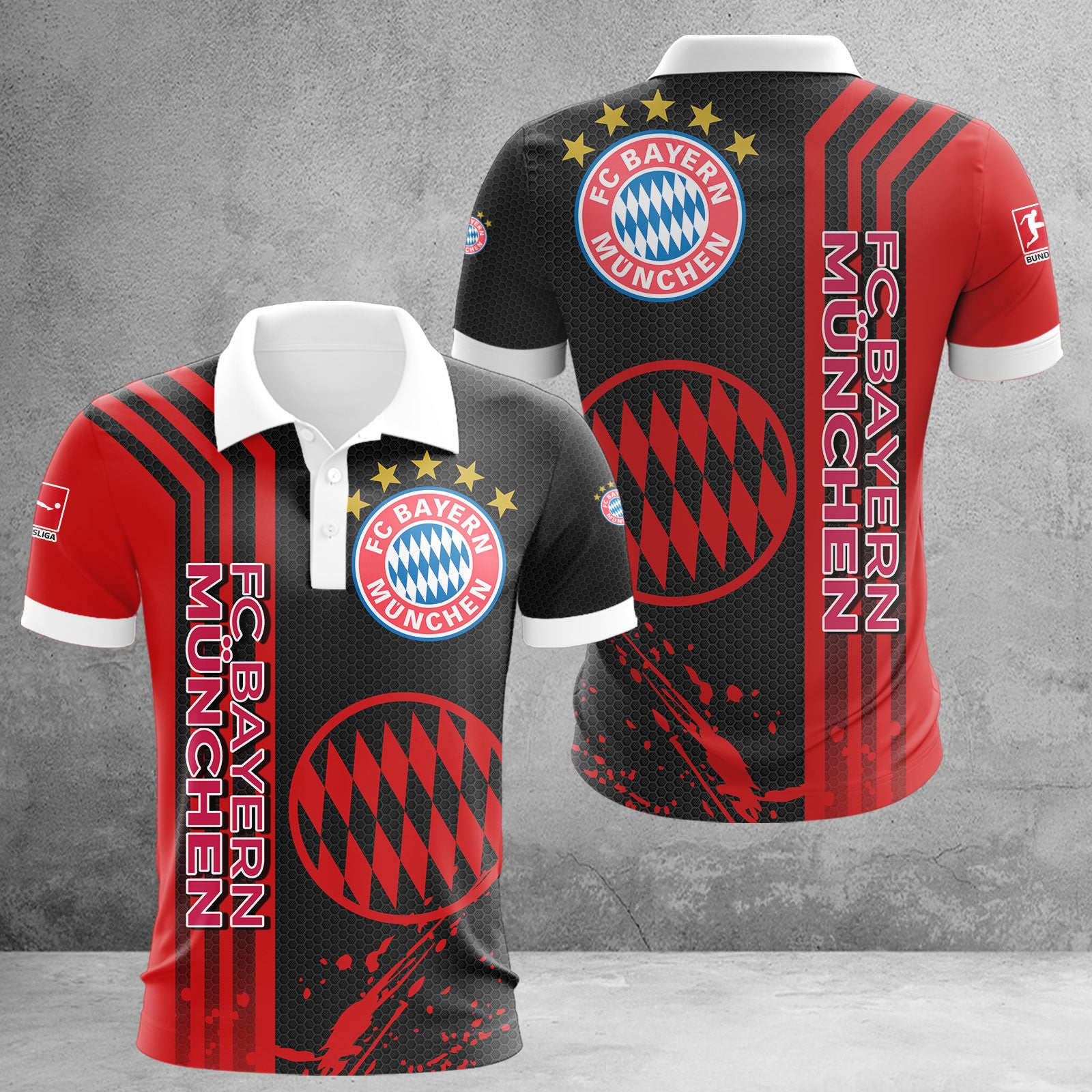 Bayern München Poloshirt | FCB Polohemd WINA2748