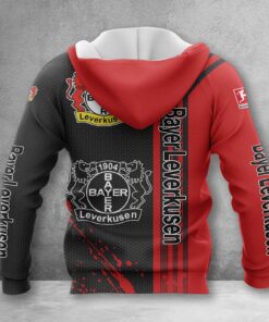 Alternative view of Bayer 04 Leverkusen Hoodie Zip Herren | B04 Kapuzenjacke mit Reißverschluss WINA2743