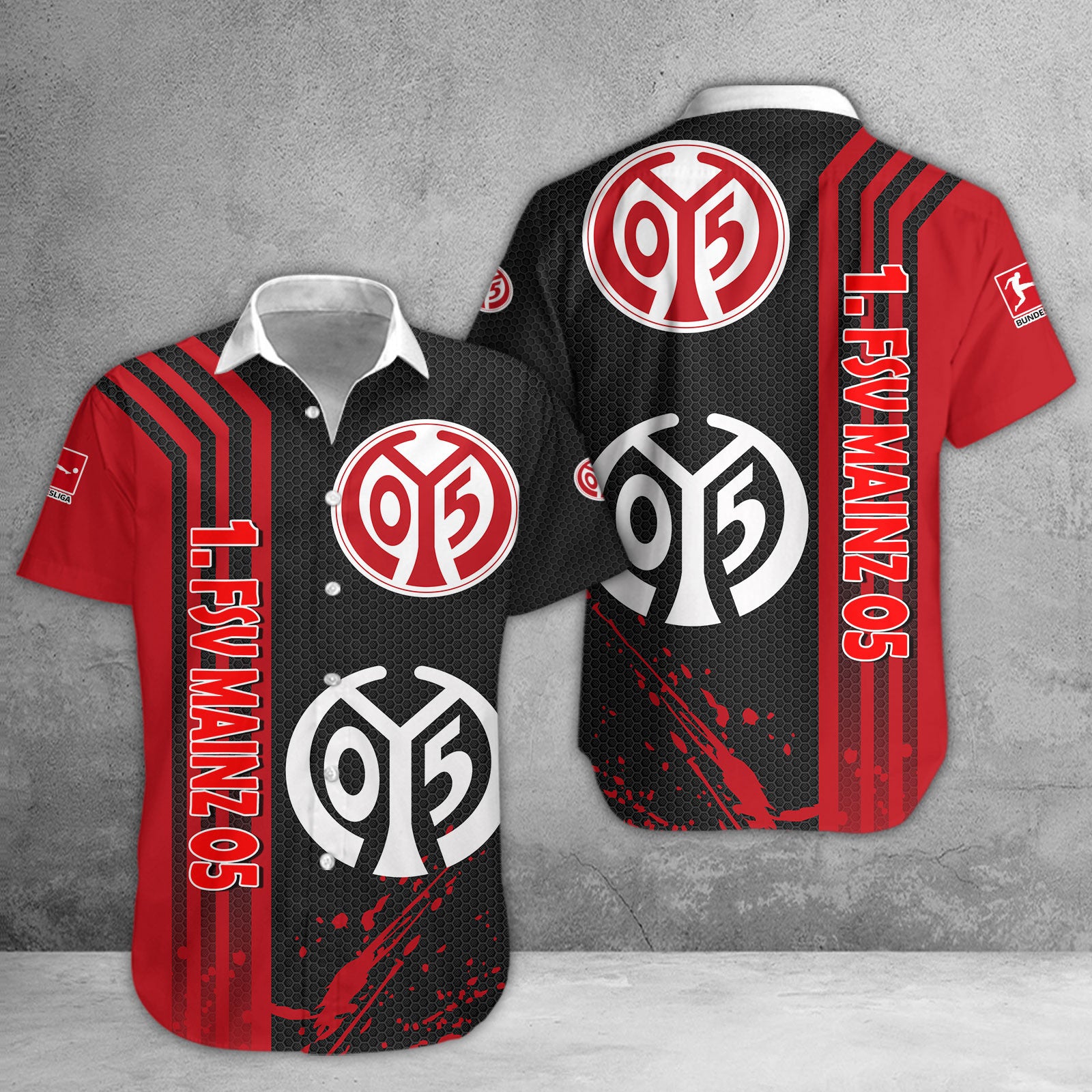 1. FSV Mainz 05 Hawaii Shirt | Mainz 05 Hawaiihemd WINA2742