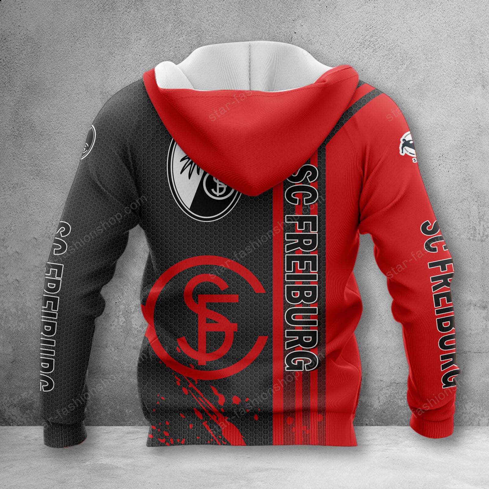 SC Freiburg II Hoodie Herren | SCF II Kapuzenpullover WINA2787 – Bild 2