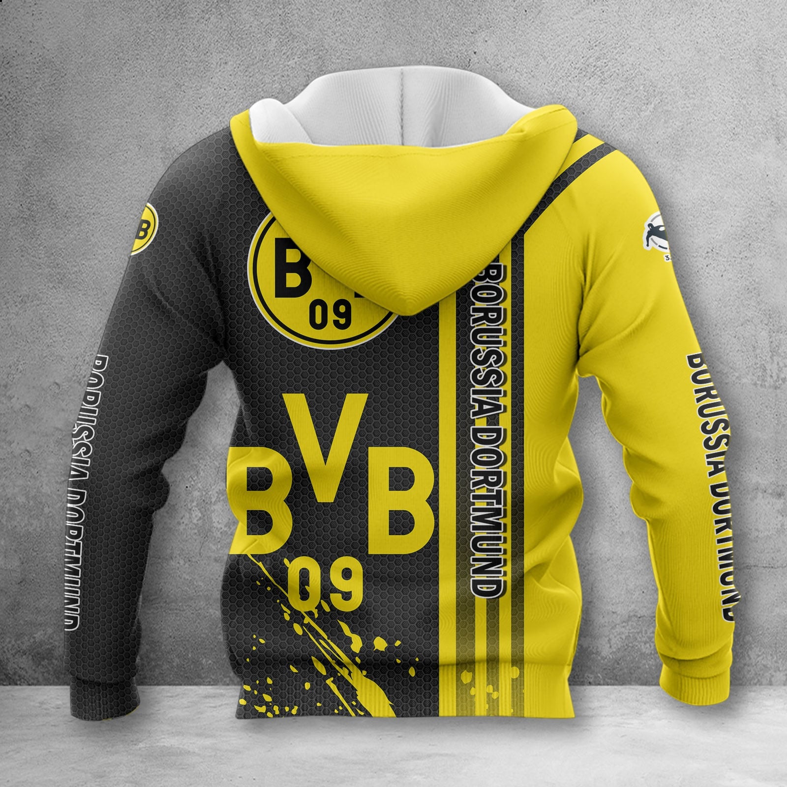 Borussia Dortmund II Hoodie Zip Herren | BVB II Kapuzenjacke mit Reißverschluss WINA2779 – Bild 2