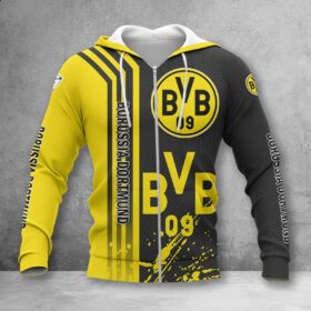 Borussia Dortmund II Hoodie Zip Herren | BVB II Kapuzenjacke mit Reißverschluss WINA2779