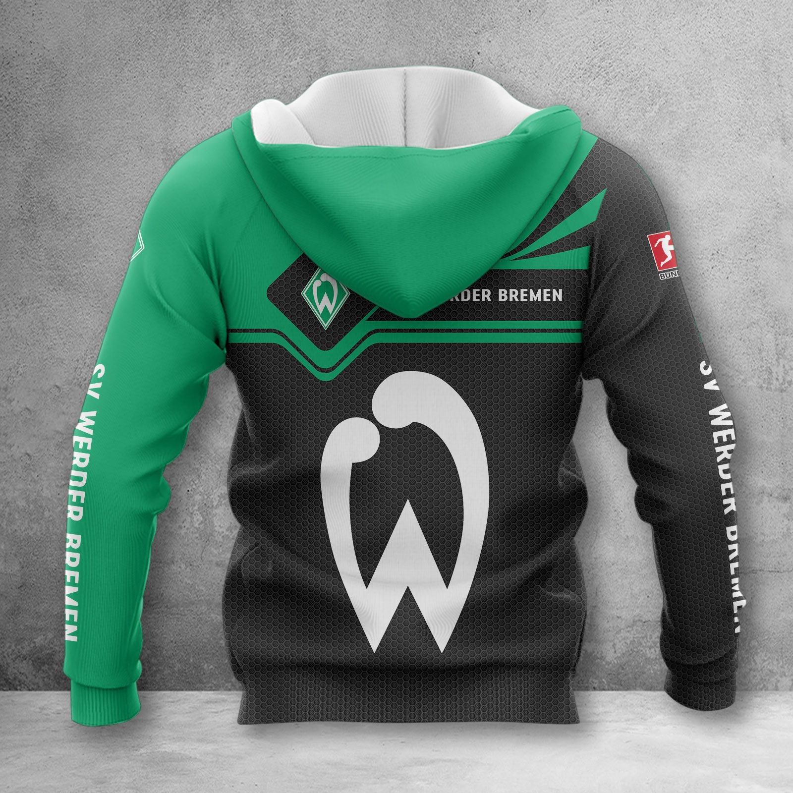 Werder Bremen Hoodie Herren | SVW Kapuzenpullover WINA3171 – Bild 2