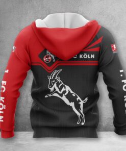 Alternative view of 1. FC Köln Hoodie Zip Herren | Effzeh Kapuzenjacke mit Reißverschluss WINA3154