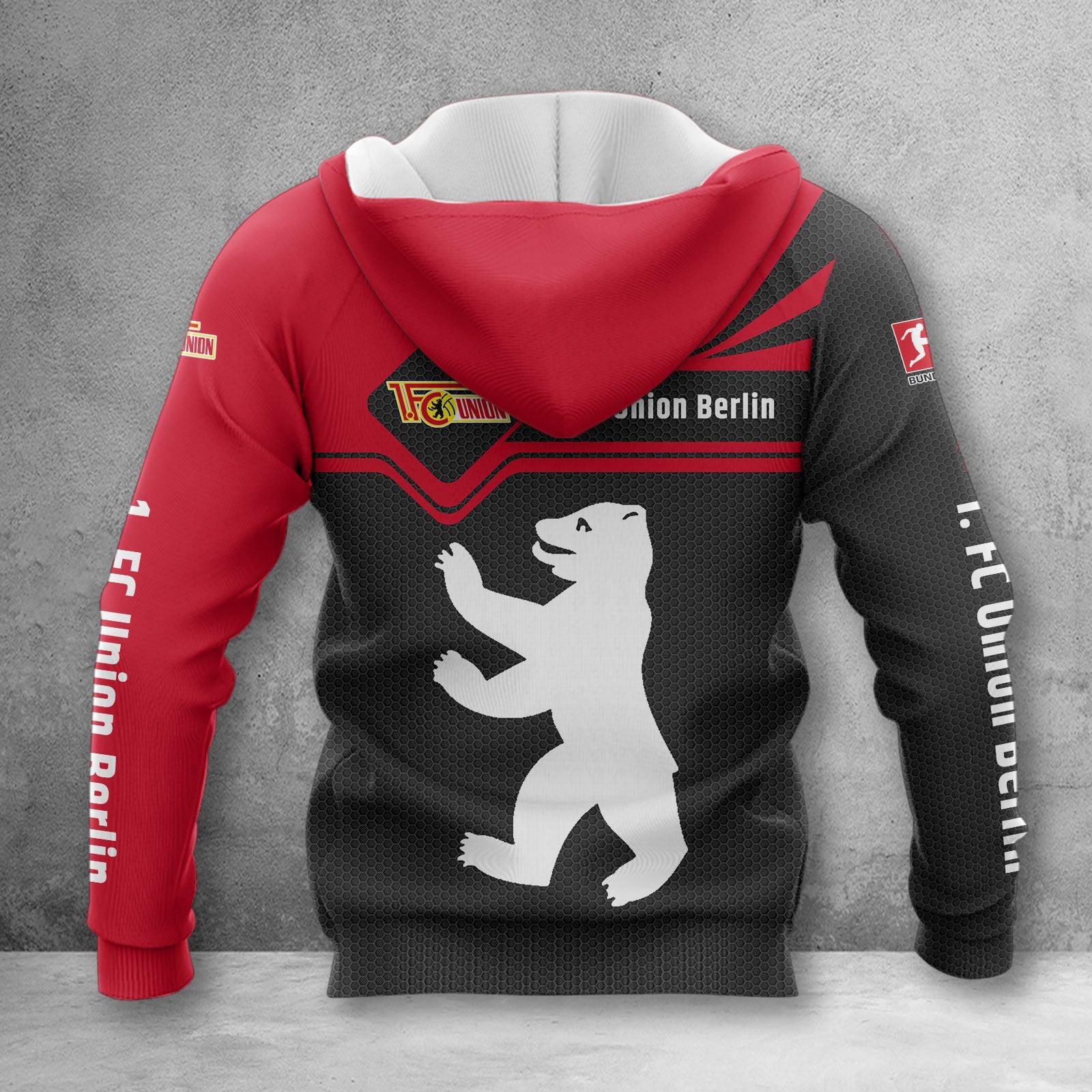 Union Berlin Hoodie Herren | FCU Kapuzenpullover WINA3167 – Bild 2