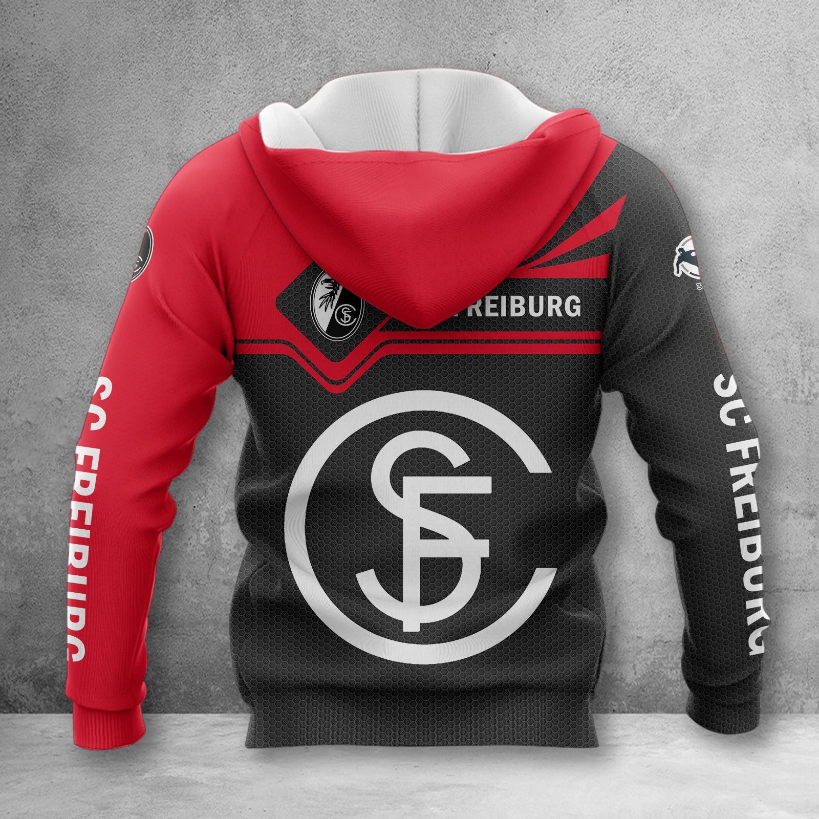 SC Freiburg II Hoodie Herren | SCF II Kapuzenpullover WINA3200 – Bild 2