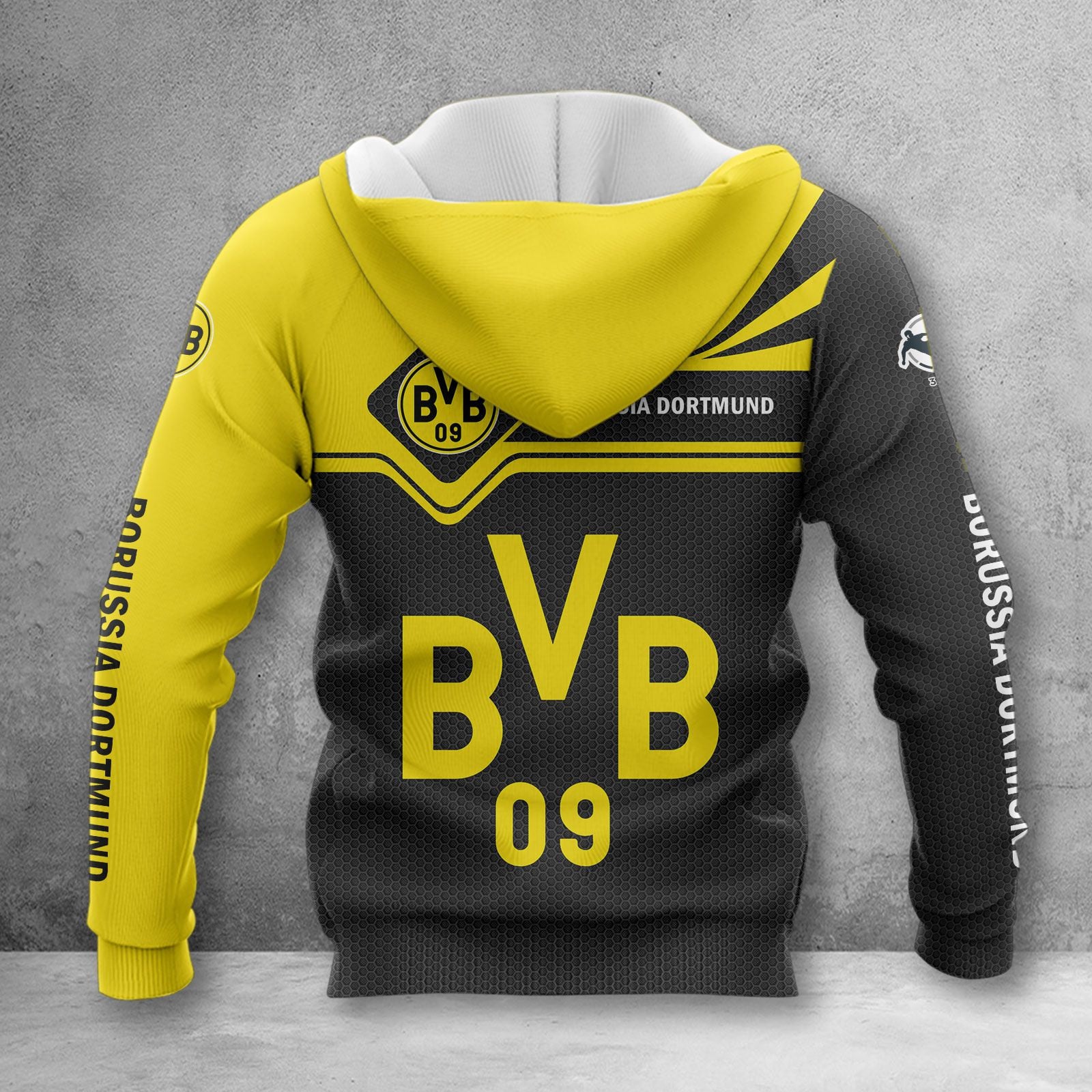 Borussia Dortmund II Hoodie Zip Herren | BVB II Kapuzenjacke mit Reißverschluss WINA3192 – Bild 2